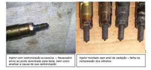 Figura 10 – Eletro injetores carbonizados