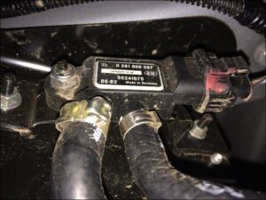 Figura 14 – mangueiras do sensor de pressão do DPF