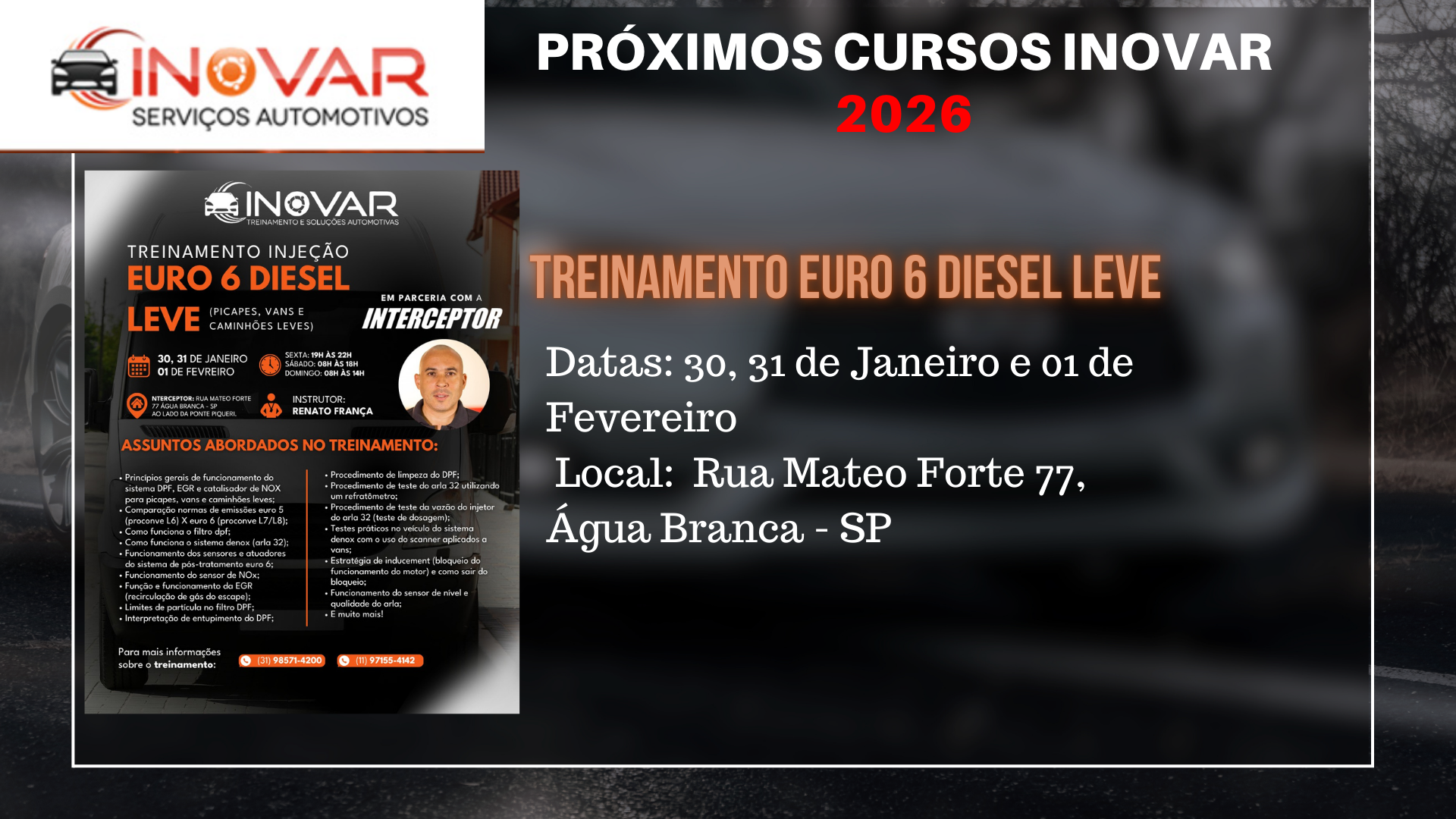 treinamento euro diesel 6
